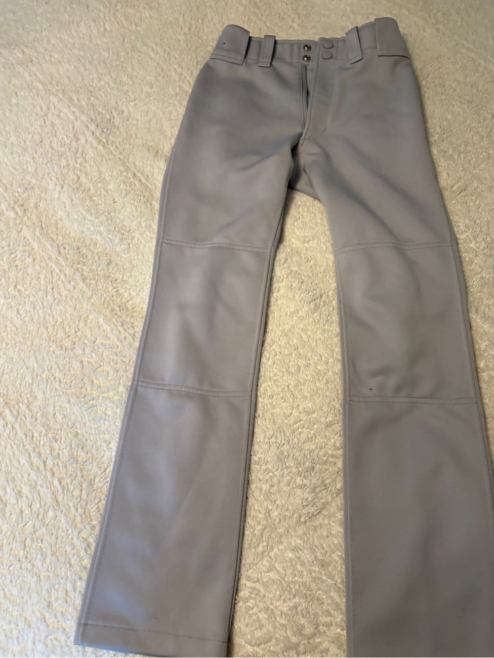 Mizuno Light Gray Straight-Leg Baseball Performance Pants